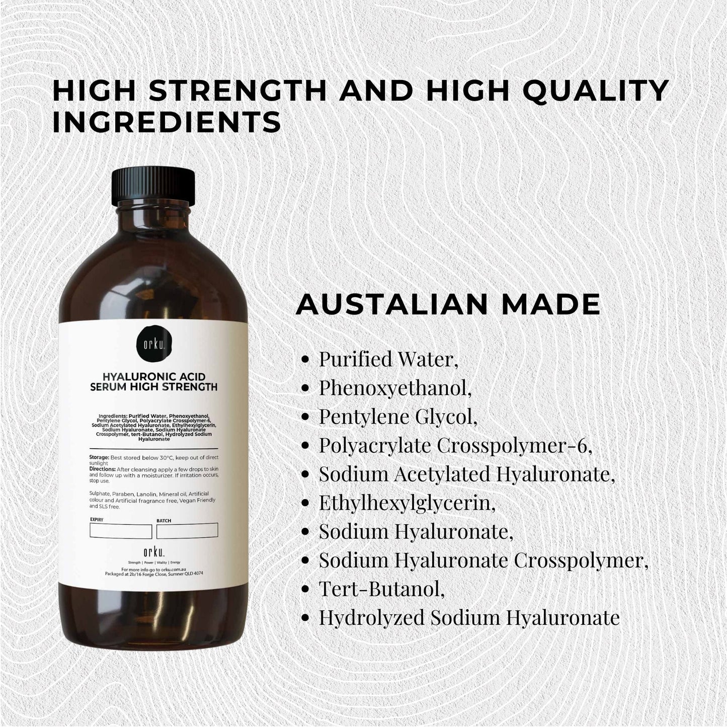 1L Hyaluronic Acid Serum - High Strength Bulk Cosmetic Face Skin Care-2