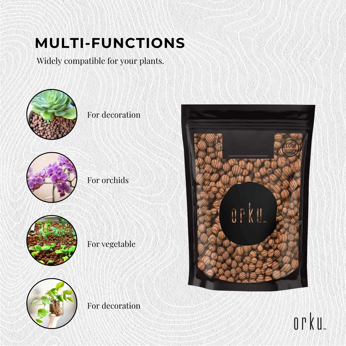 1L Hydro Clay Balls - Natural Premium Hydroponic Expanded Plant Growing Medium-4