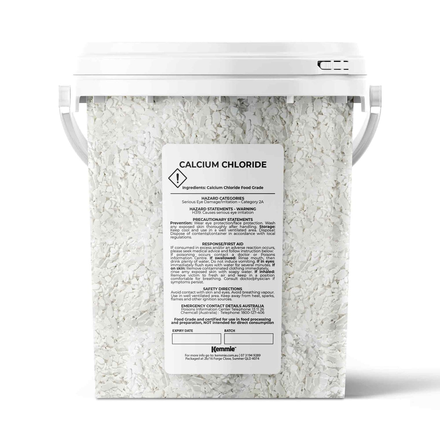 1.2Kg Calcium Chloride Flakes Tub CaCl2 FCC 77% Food Soluble Cheese Beer Making-0