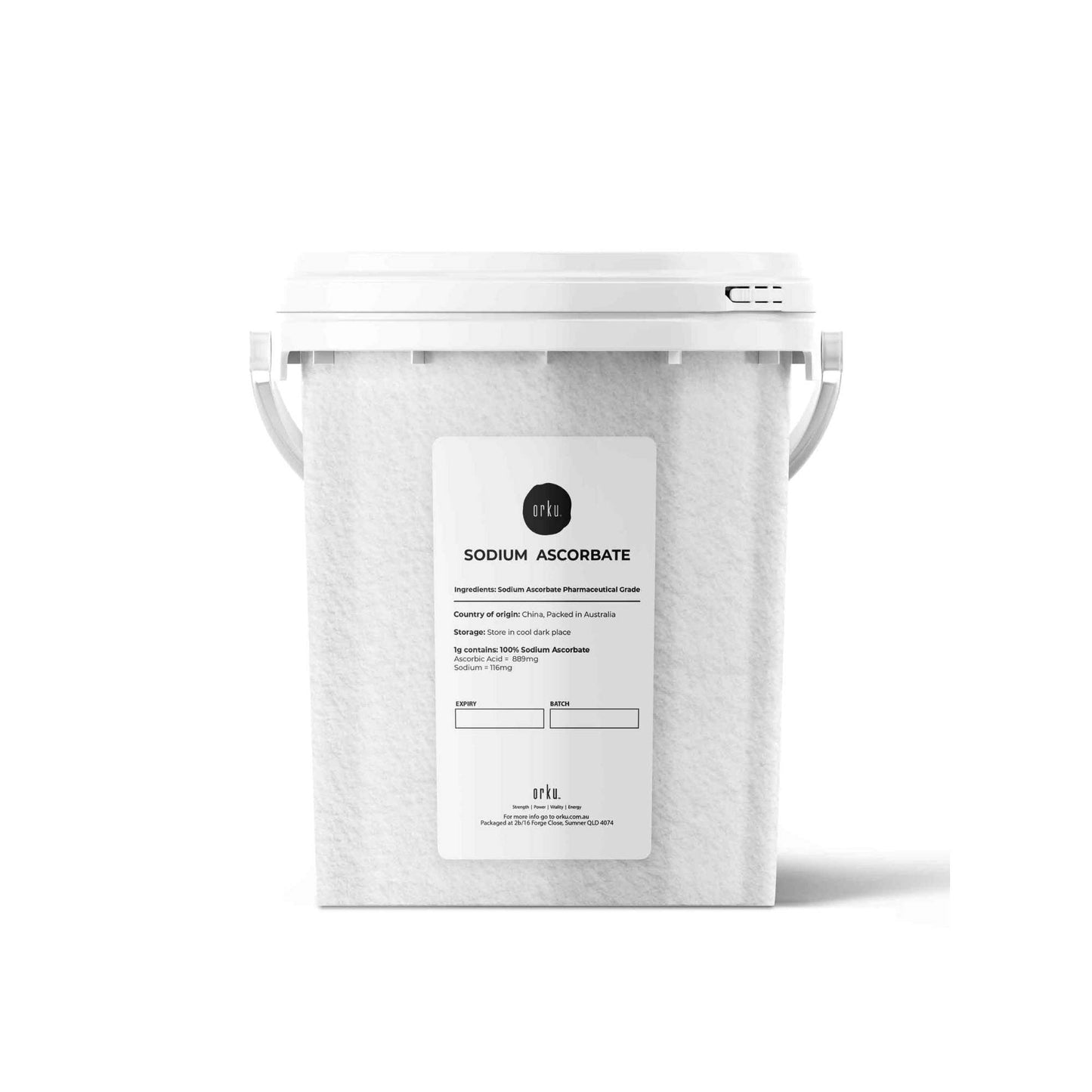 1.2Kg Sodium Ascorbate Powder - Tub Vitamin C Pharmaceutical Grade Ascorbic Acid-0