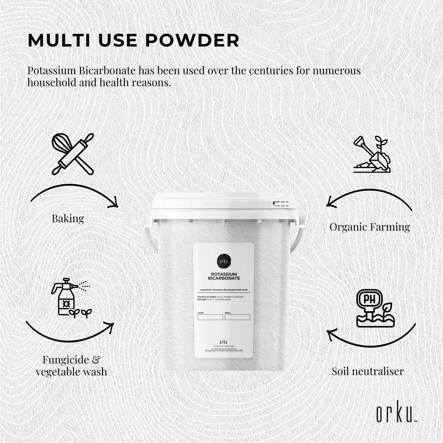 1.3Kg Organic Potassium Bicarbonate Powder Tub Food Grade FCC for Brewing Baking-2