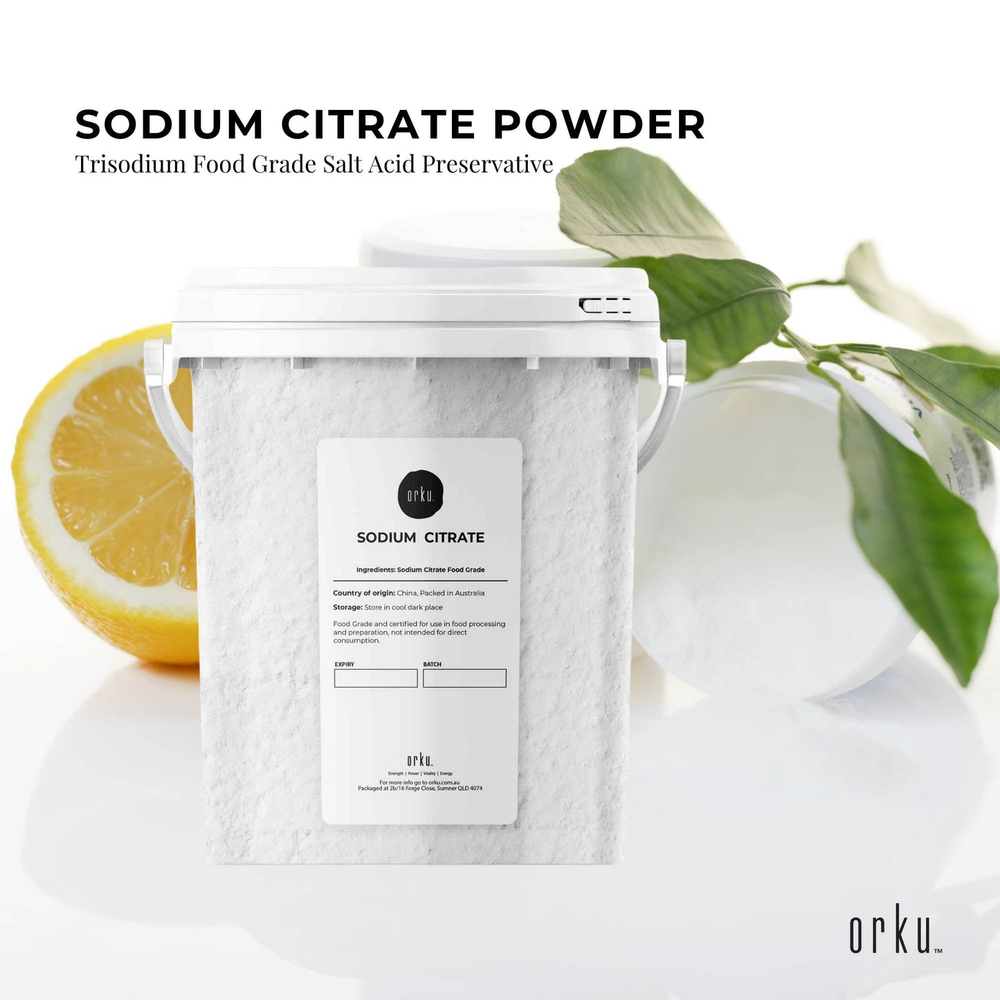 1.3Kg Sodium Citrate Powder Tub - Trisodium Food Grade Salt Acid Preservative-1