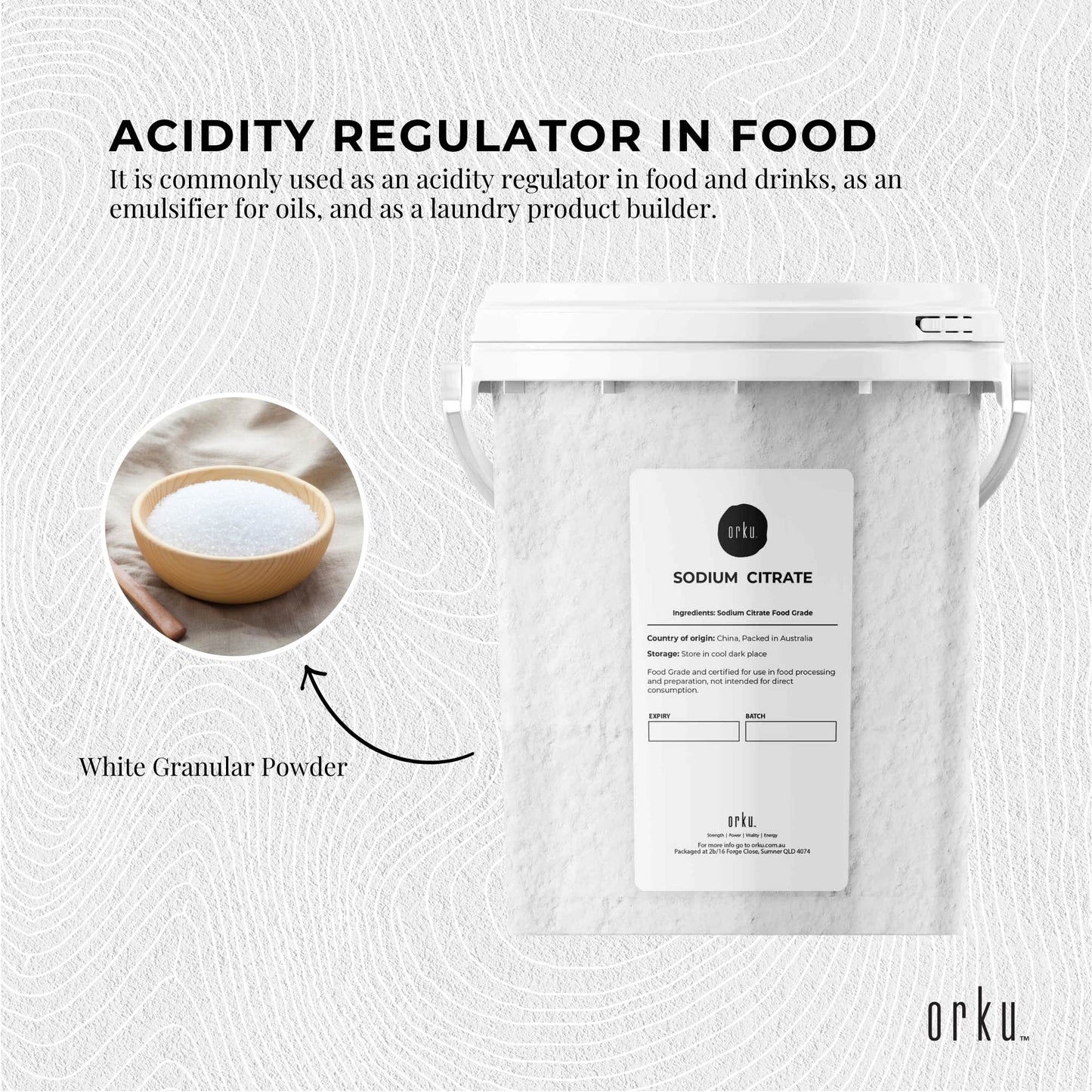 1.3Kg Sodium Citrate Powder Tub - Trisodium Food Grade Salt Acid Preservative-4