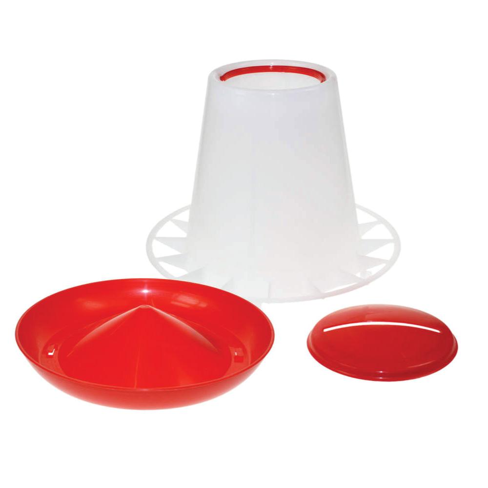 1.5Kg Automatic Chicken Feeder - Plastic Poultry Chook Hen Feeding Seed Bucket-1