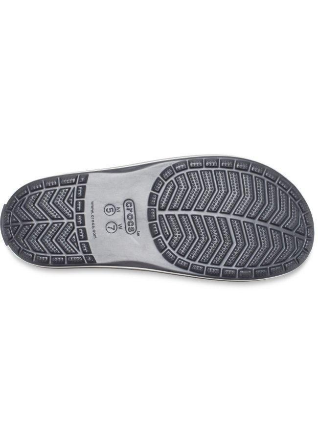 Crocs Crocband III Cardio Wave Slide Thongs Flip Flops Relaxed Fit - Graphite/Black-4