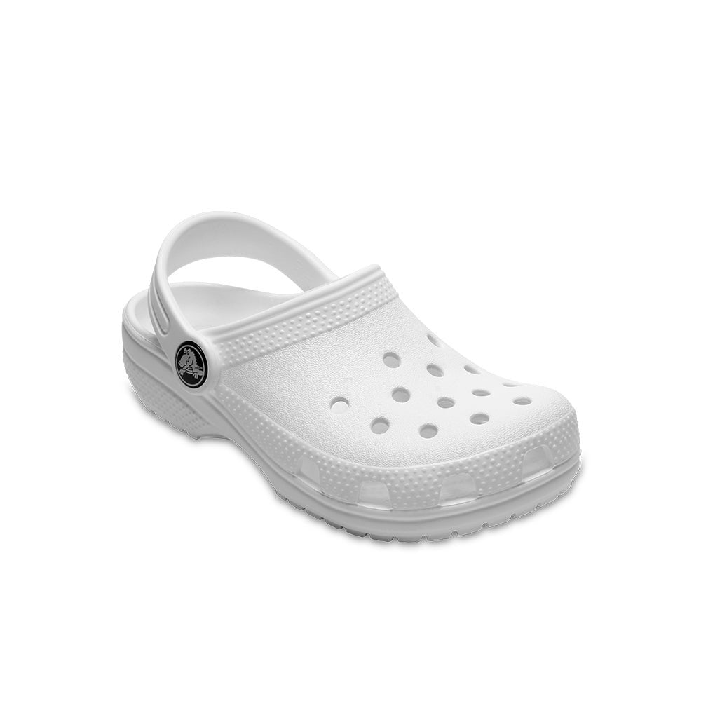 Crocs Kids Classic Clog Sandals Slippers Breathable Shoes in White-3
