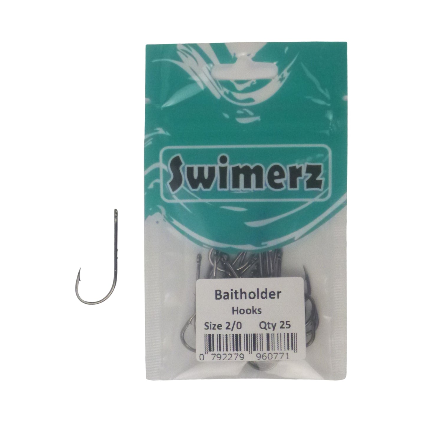 Swimerz 2/0 Baitholder Hook, Qty 25-1