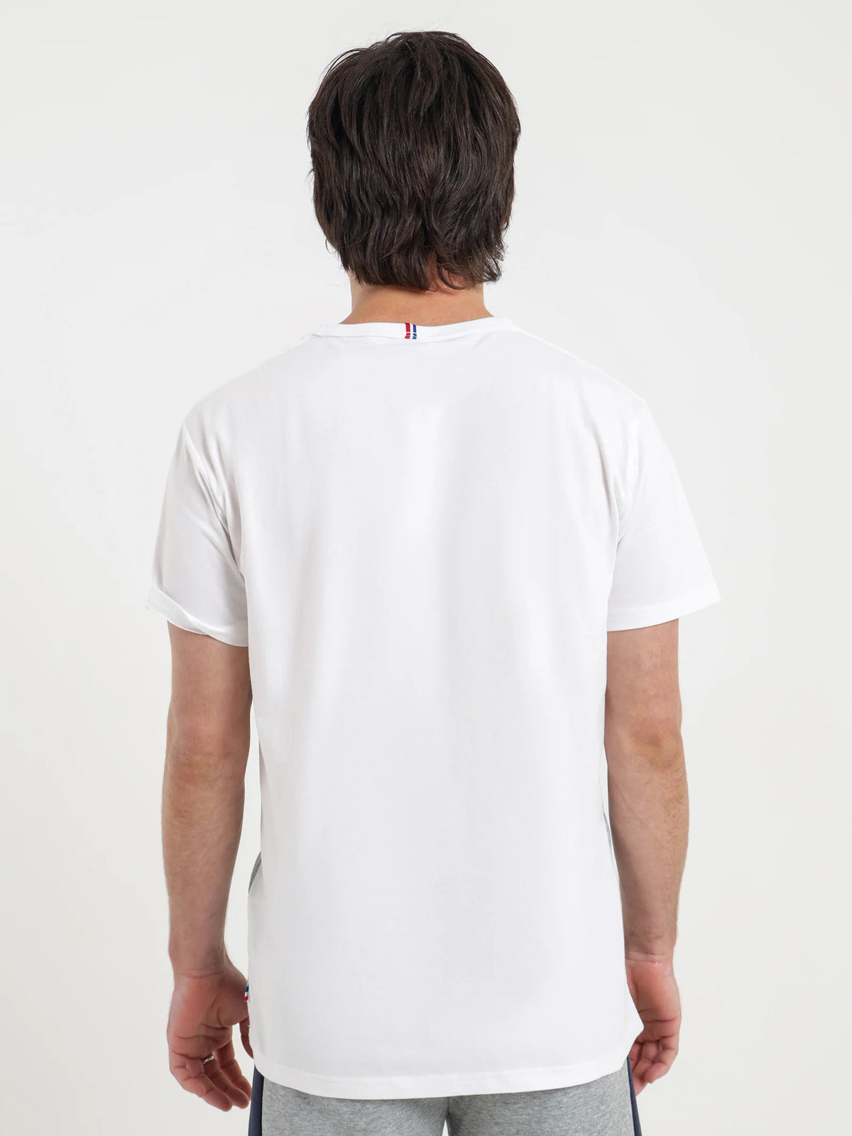Le Coq Sportif Mens Gaston Tee Top T Shirt - Grey Marle-4
