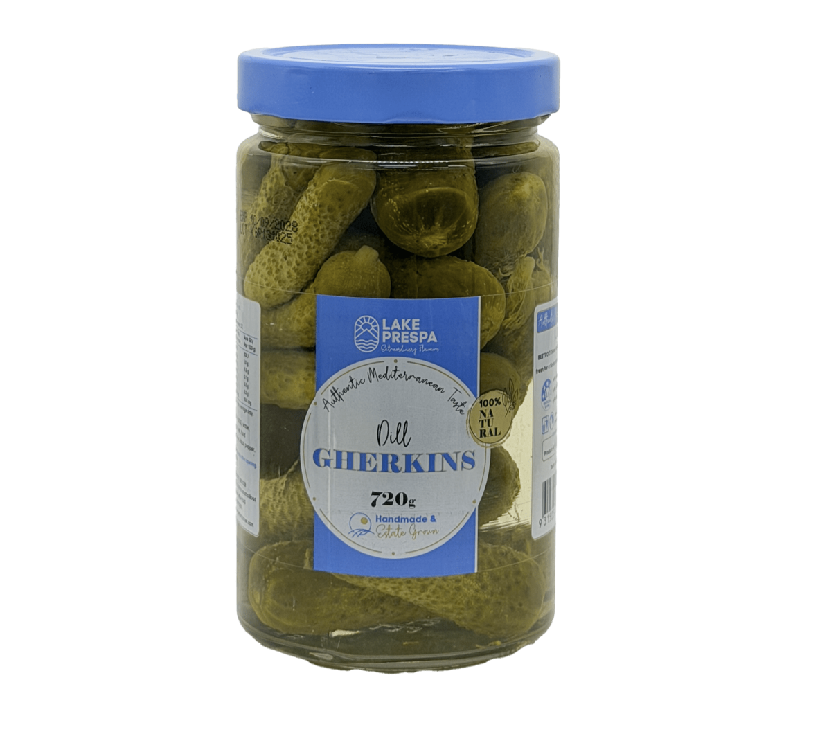 720g Lake Prespa Dill Gherkins Pickled Cucumbers Pickles in Glass Jar - Product of North Macedonia