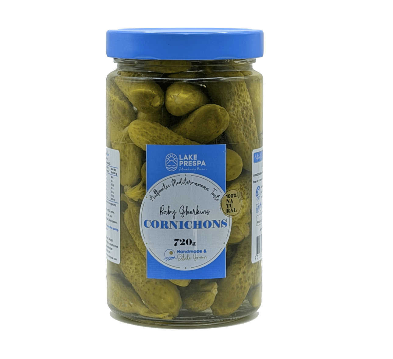 720g Lake Prespa Baby Gherkins Cornichons Pickles Cucumbers - Product of North Macedonia