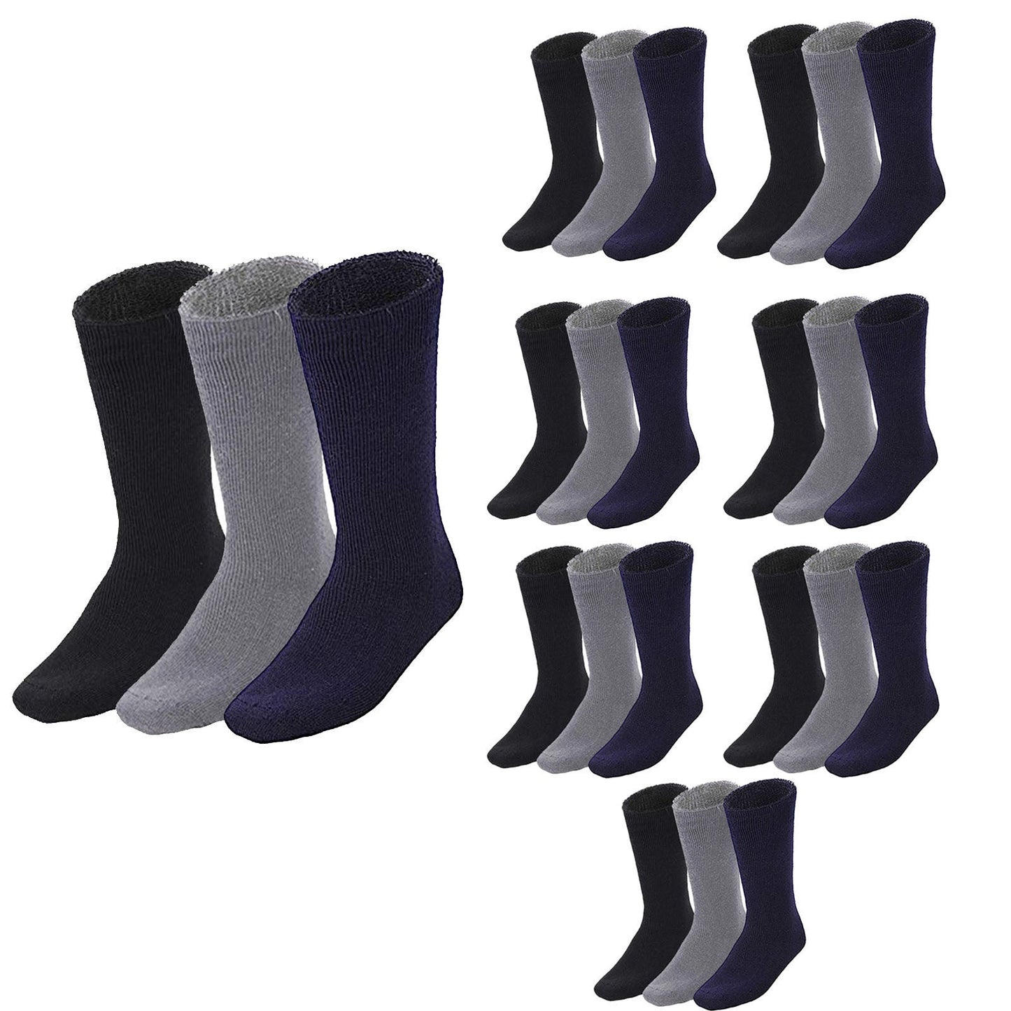 24 Pairs BAMBOO SOCKS Mens Heavy Duty Premium Thick Work Socks Cushion BULK-2
