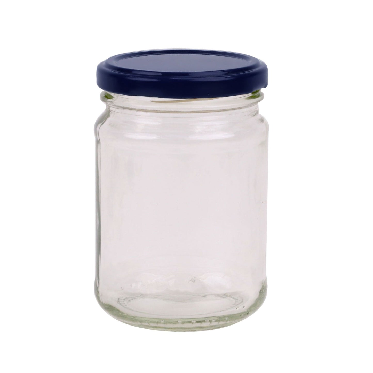 28x 250ml Flint Glass Jars + Twist Lids - Round Food Storage Small Spices-1