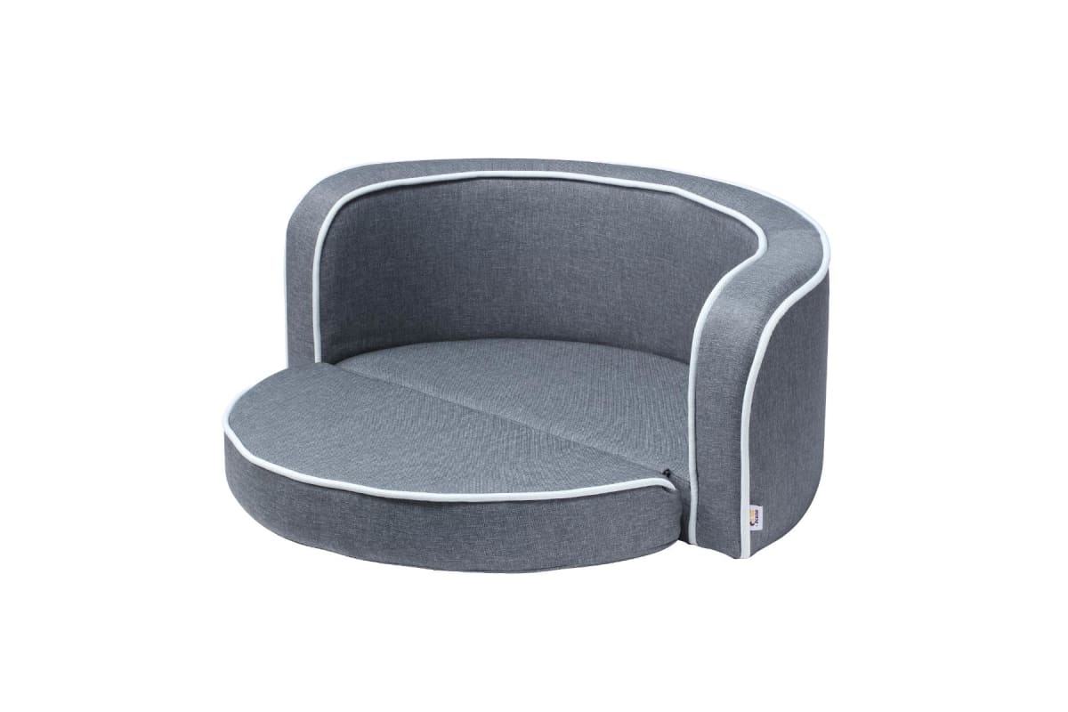 2in1 Pet Bed Sofa Foldable Cushion Fabric Luxury-0