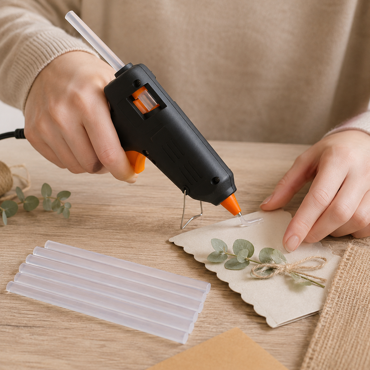 8x Clear Hot Melt Glue Sticks Adhesive Craft Glue Gun (1.1x15cm)