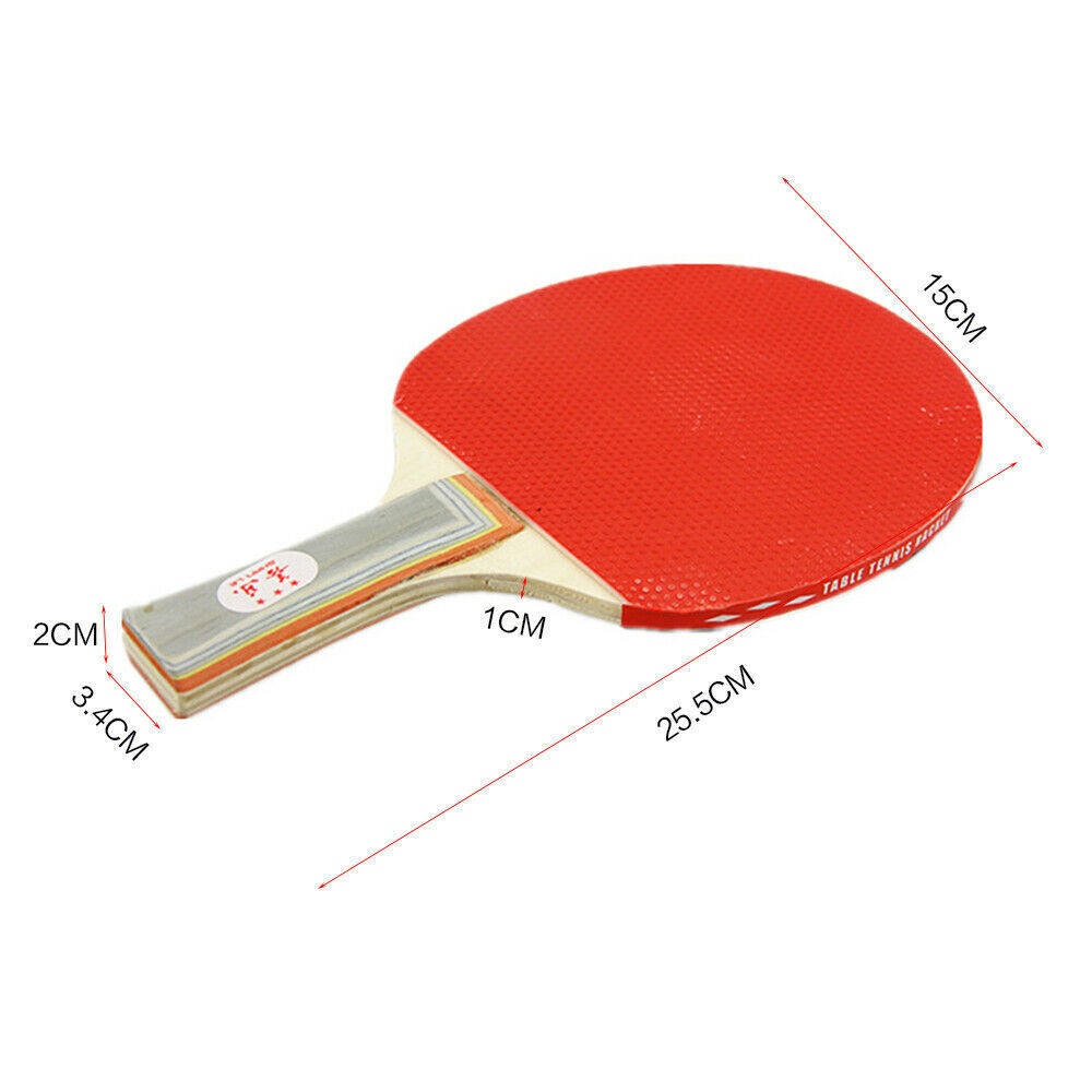 2-Player Table Tennis Set - 2 Bats & 3 Balls (Home Ping Pong)-4