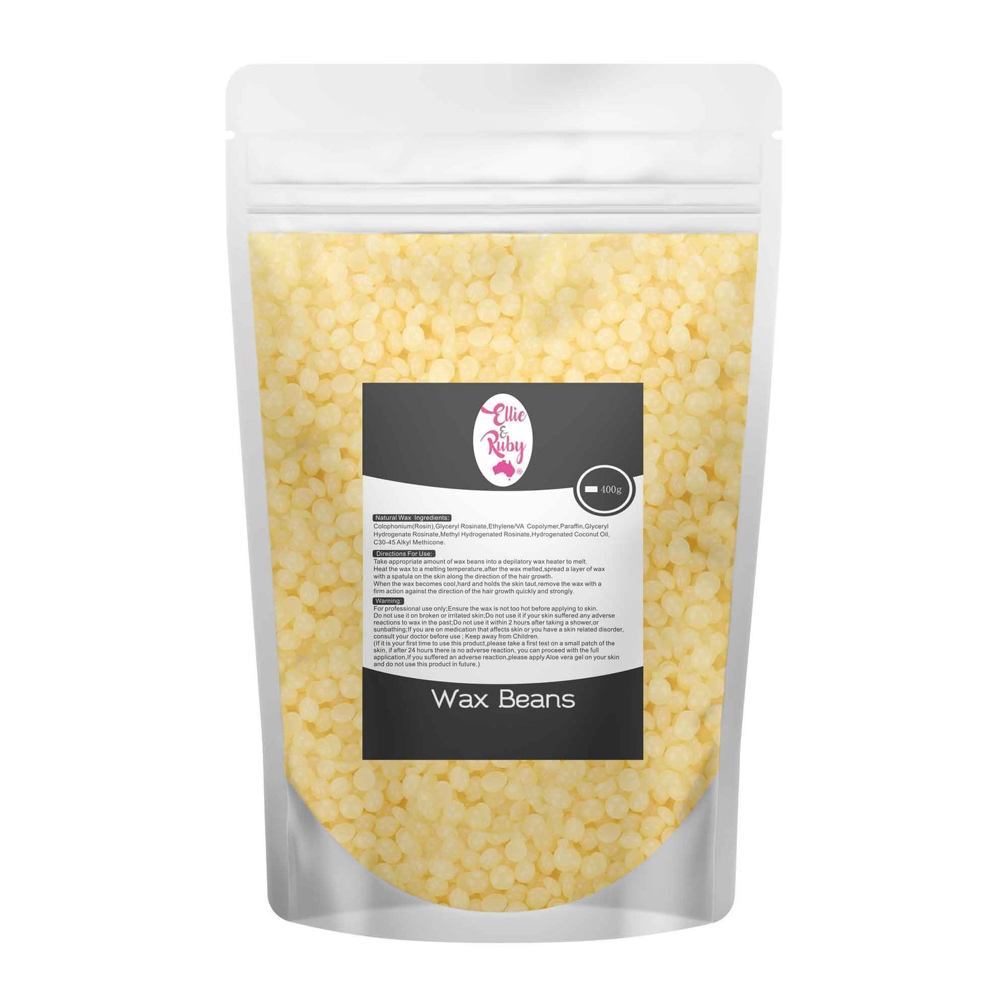 400g Hard Wax Beans - Brazilian Waxing Beads Bag Stripless Bikini Hair Removal-6