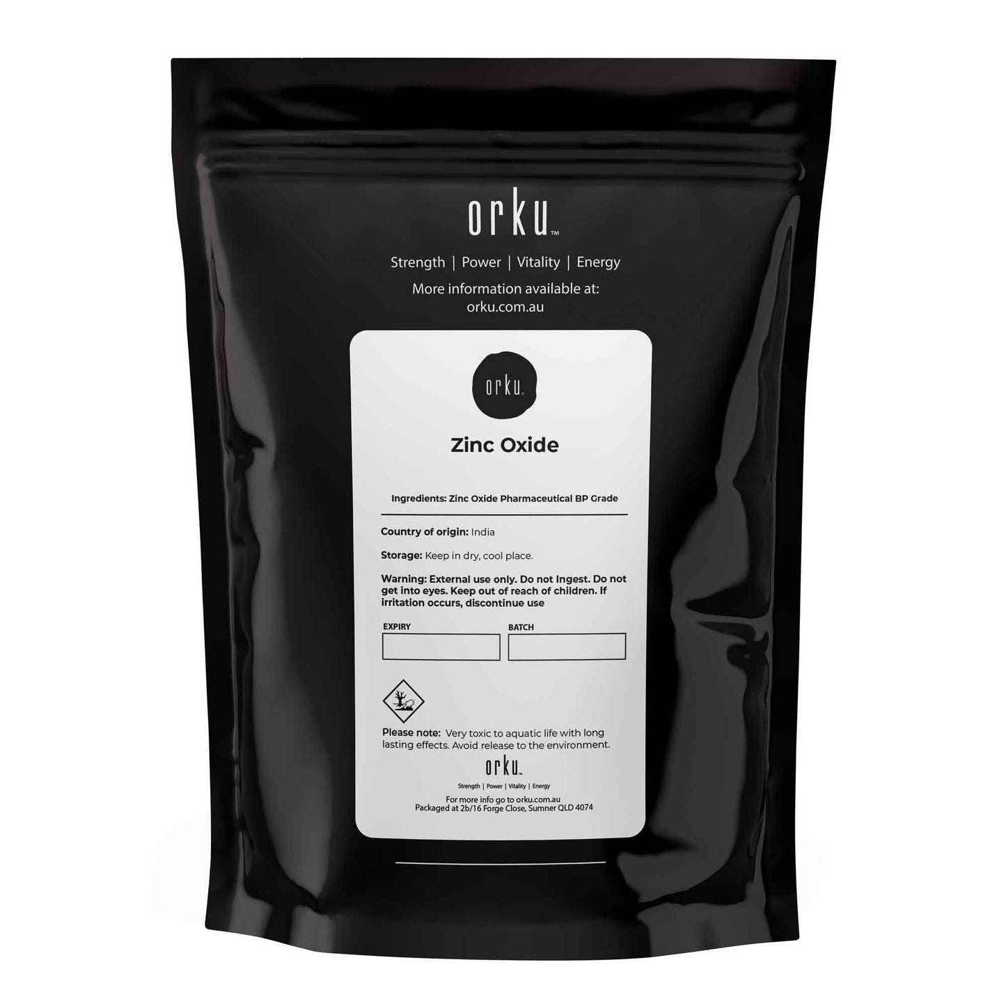 400g Zinc Oxide Powder BP Pharmaceutical Grade 99.9% Purity Resealable Bag-1