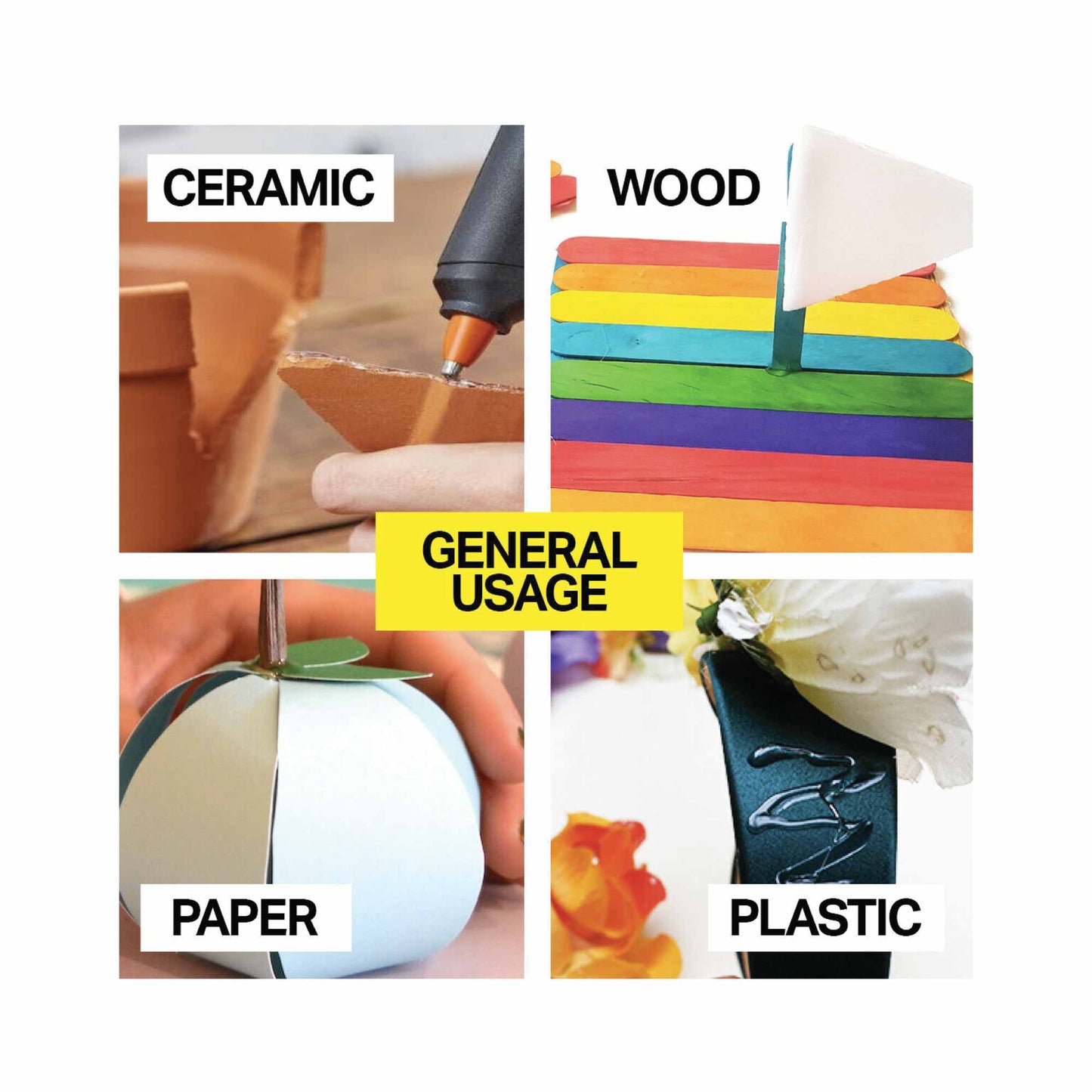 40w Hot Glue Gun Handy Hardware SAA RCM Craft Adhesive 2x 11mmx100mm Sticks-4