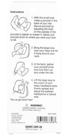 3x Scunci Pk1 The Perfect Bob Effortless Beauty Everyday Fashion Hair-3