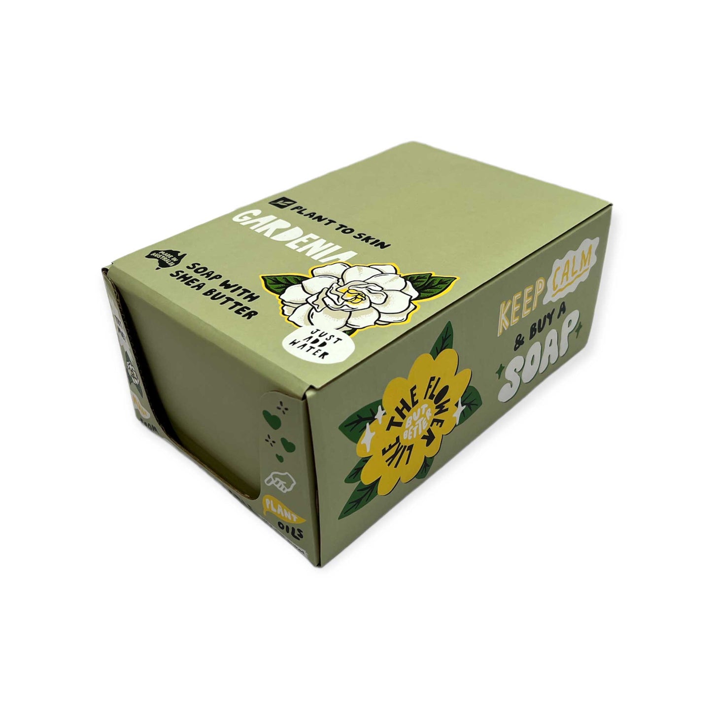 4x 100g Plant Oil Soap Gardenia Scented - Pure Natural Vegetable Bar-1