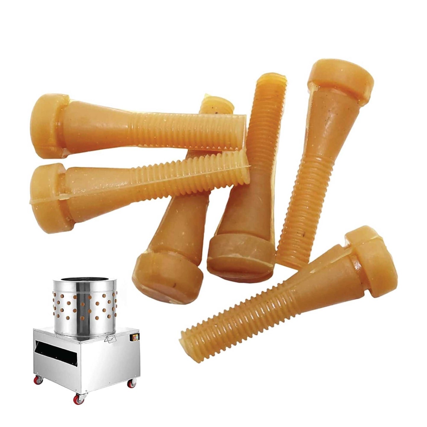 50 Large Replacement Rubber Fingers for Chicken Plucker - Poultry Feathers-3