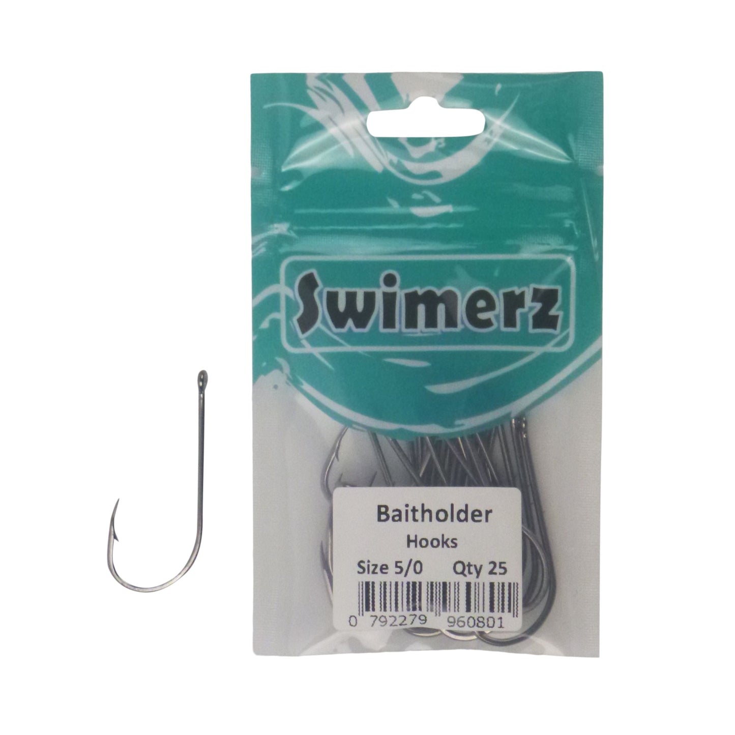 Swimerz 5/0 Baitholder Hook, Qty 25-1
