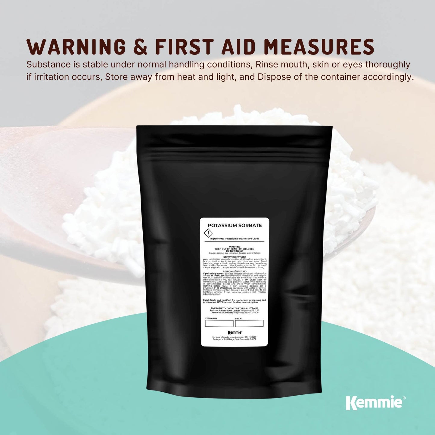 50g Potassium Sorbate Granules Food Grade Preservative Cosmetics Brew Skin E202-4