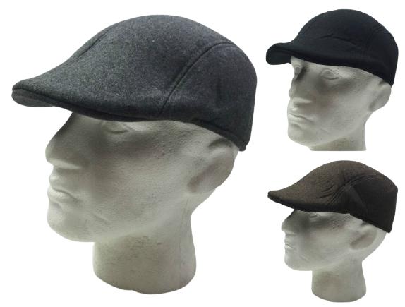 Mens Driving Cabbie Hat Gatsby 20s Ivy Cap Flat sboy Sun Flat Plain Colours-0