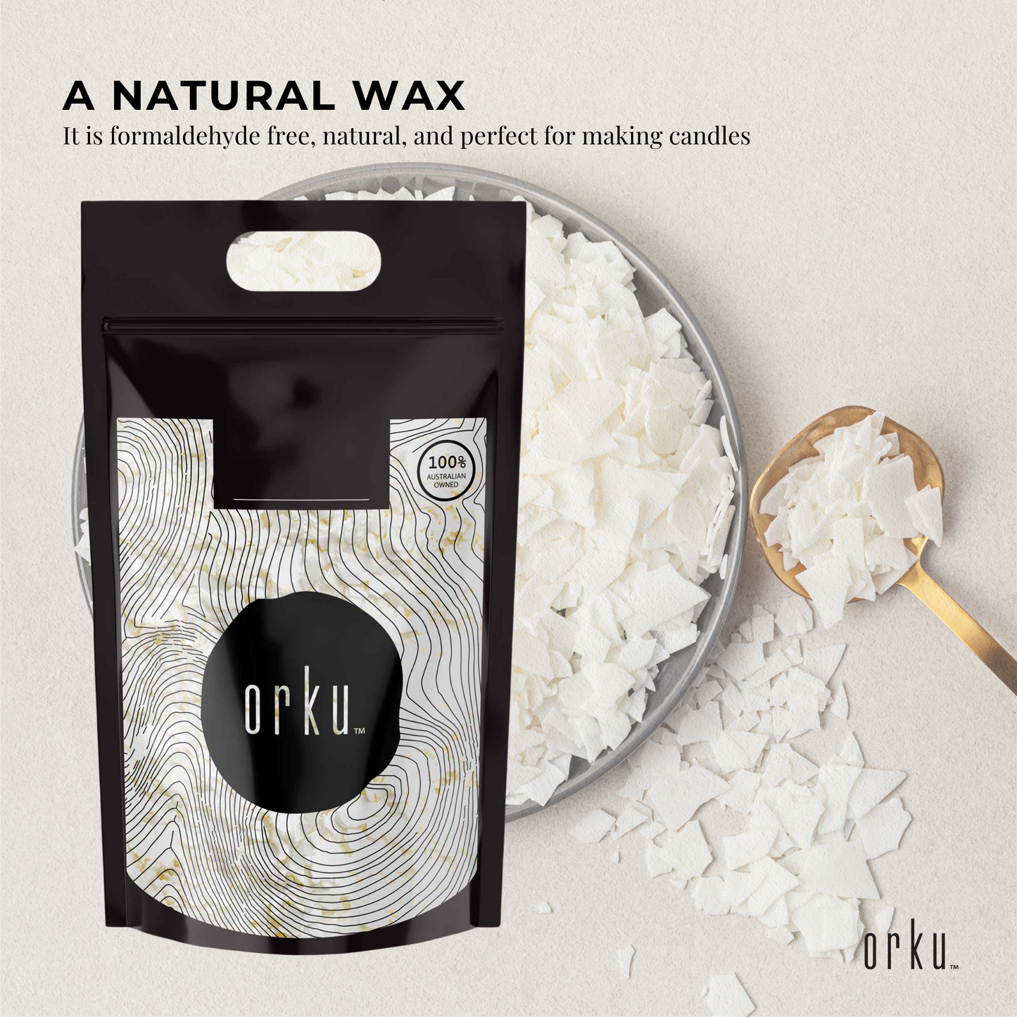 5Kg Golden 464 Soy Wax Flakes - 100% Pure Natural DIY Candle Melts Chips-3