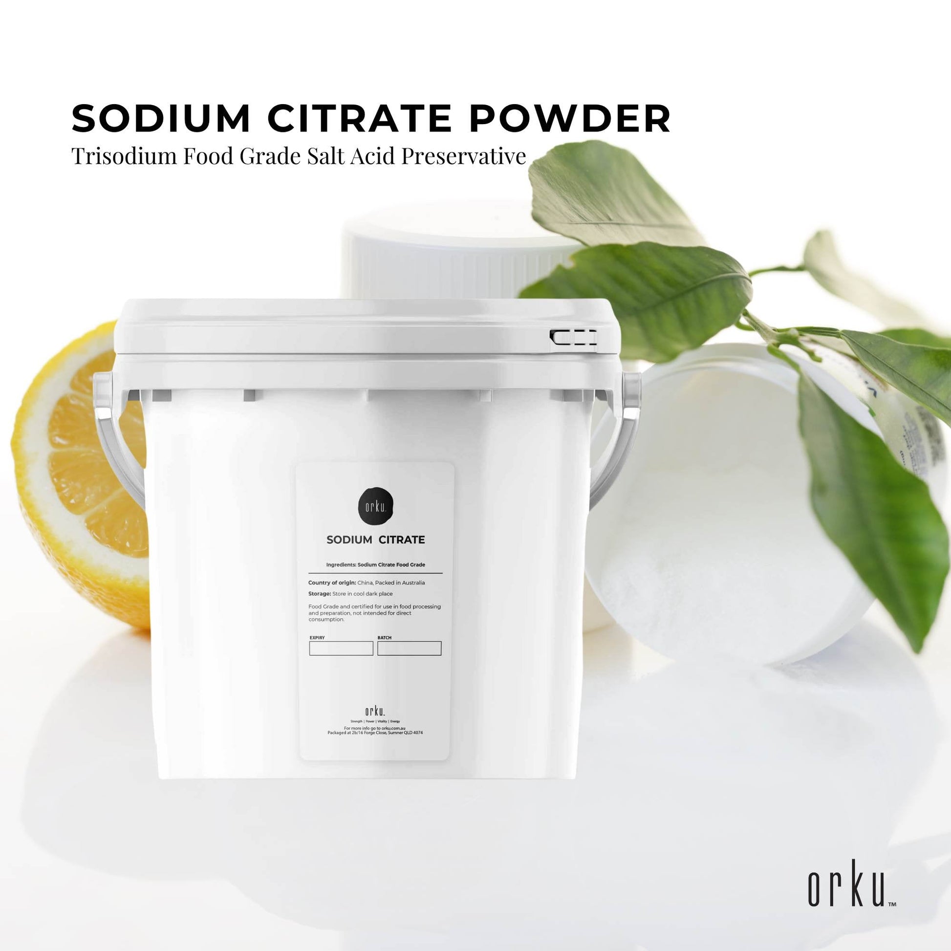 5Kg Sodium Citrate Powder Tub - Trisodium Food Grade Acid Salt Preservative-1