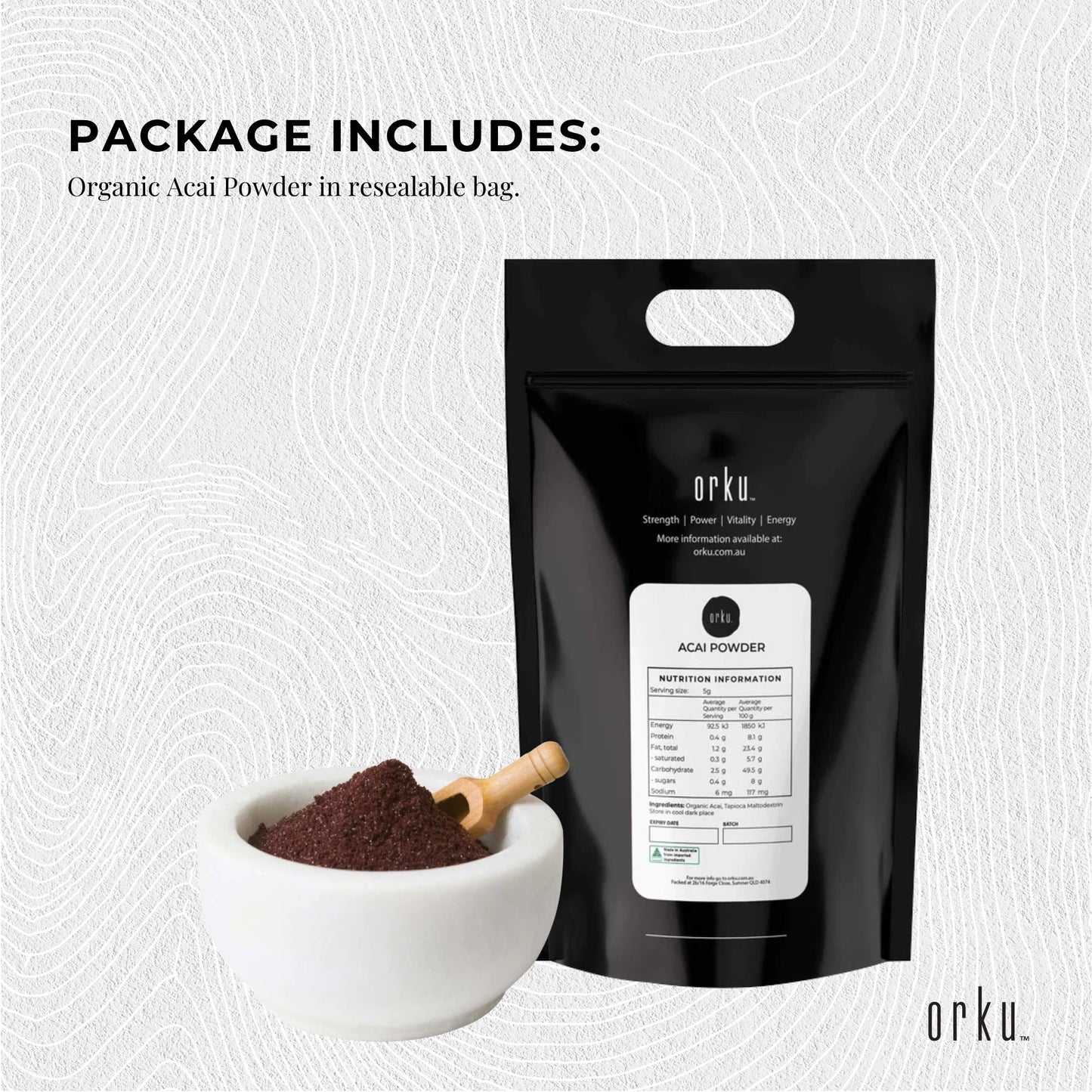 5kg Acai Powder Bag 100% Organic - Superfood Amazon Berries-3