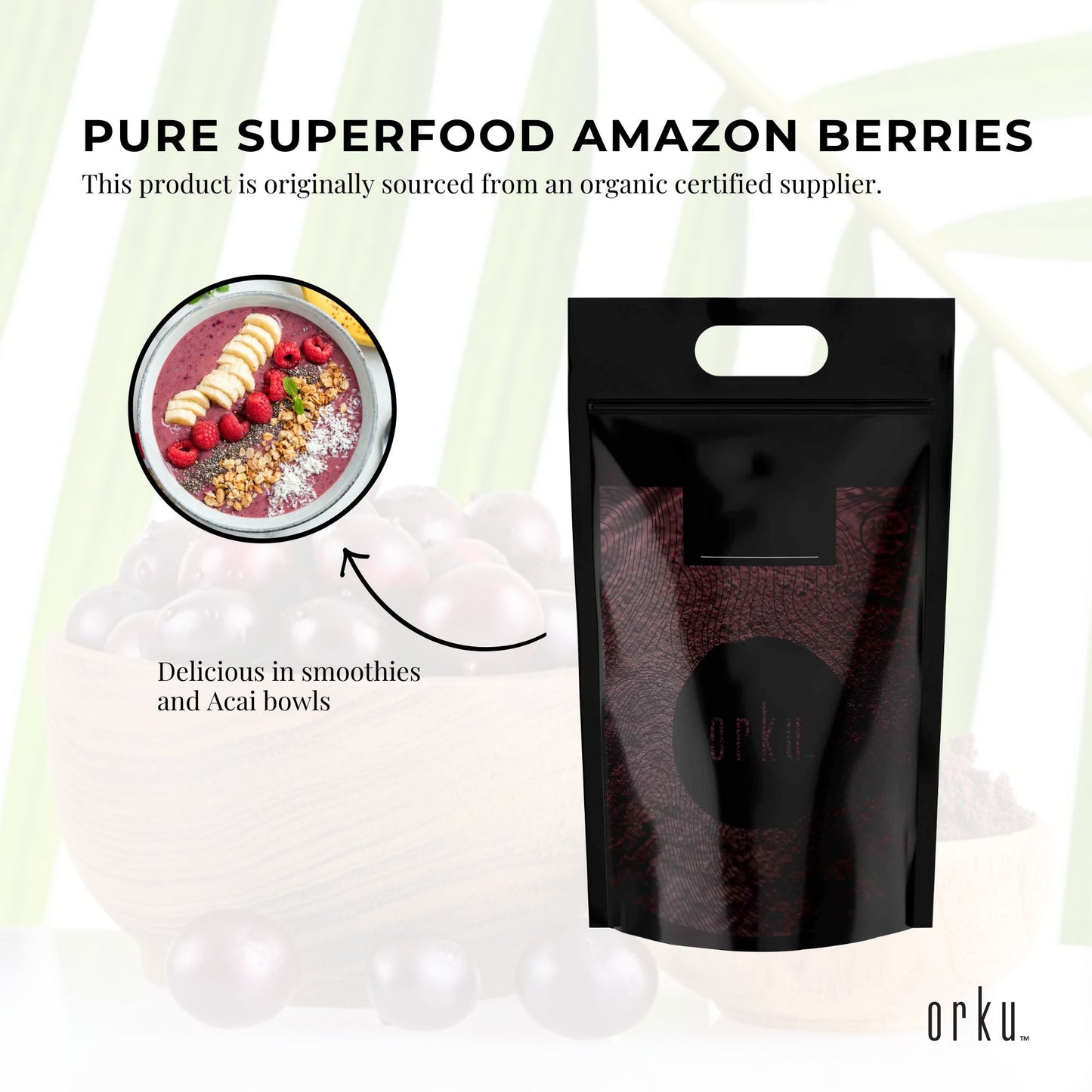 5kg Acai Powder Bag 100% Organic - Superfood Amazon Berries-4