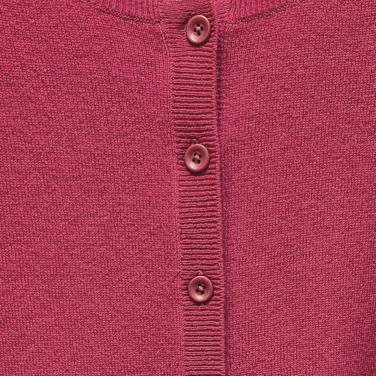 Luxury Cashmere Wool Fine Knit Button Cardigan (Regular Length) in Red