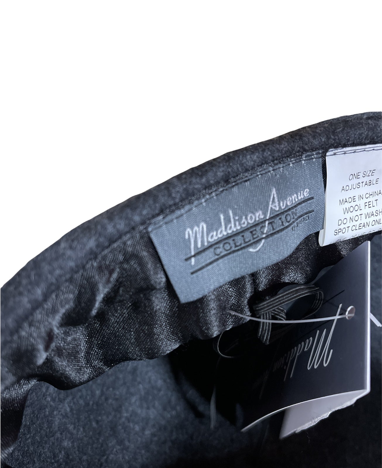 Maddison Avenue Womens Adjustable Wool Vintage Beret Cap Bow One Size - Grey-3