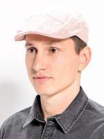 Stetson Mens Medison Linen Stripe Flat Cap Ivy Golf - Red-2