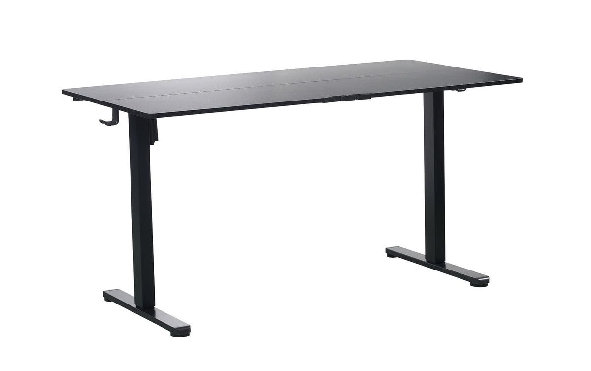 Ergonomic Kids Study Chair & Adjustable Electric Standing Desk Set – Blue Chair & Black Desk