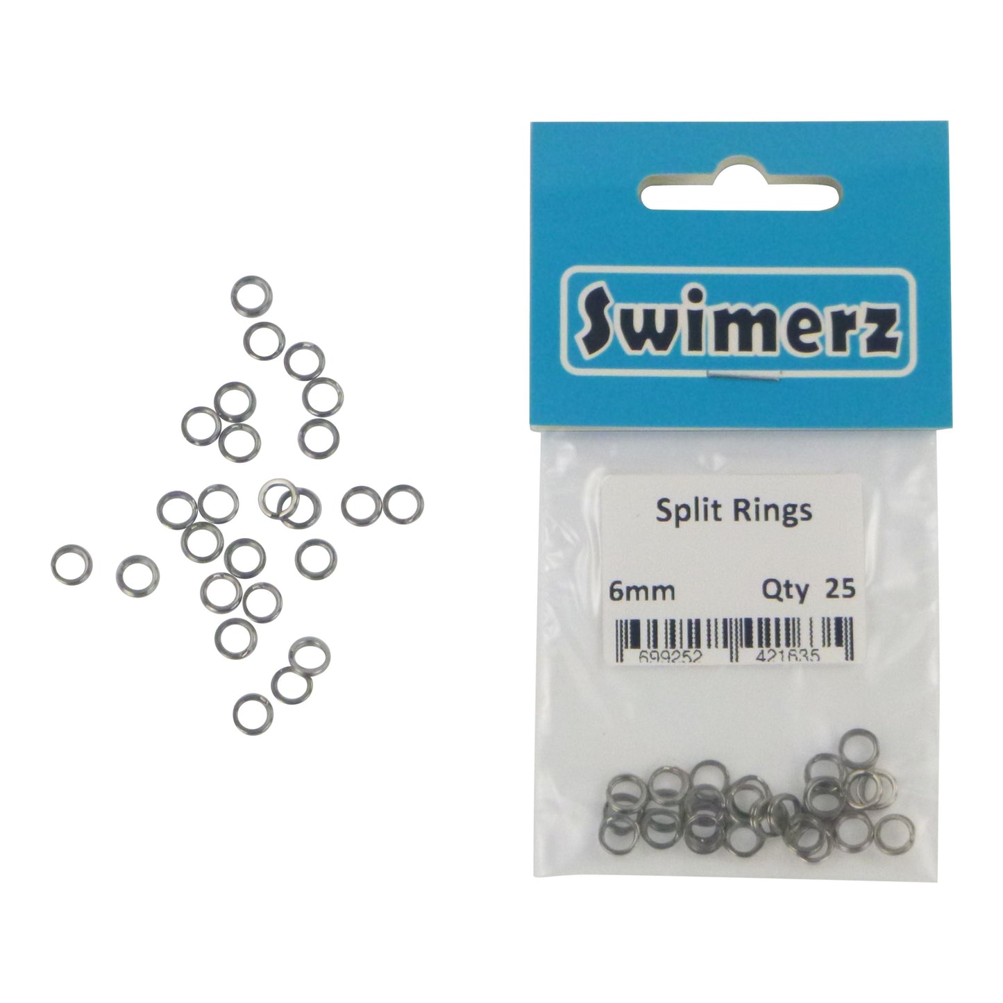 Swimerz 6mm Split Ring Stainless Steel, 25 Pack-1