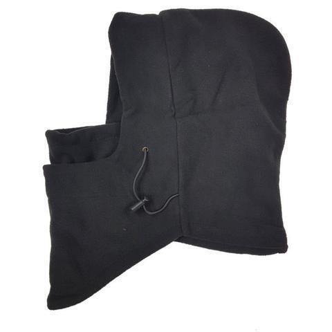 Windproof Thermal Fleece Balaclava Beanie Hat Full Face Mask Ski - Black-2