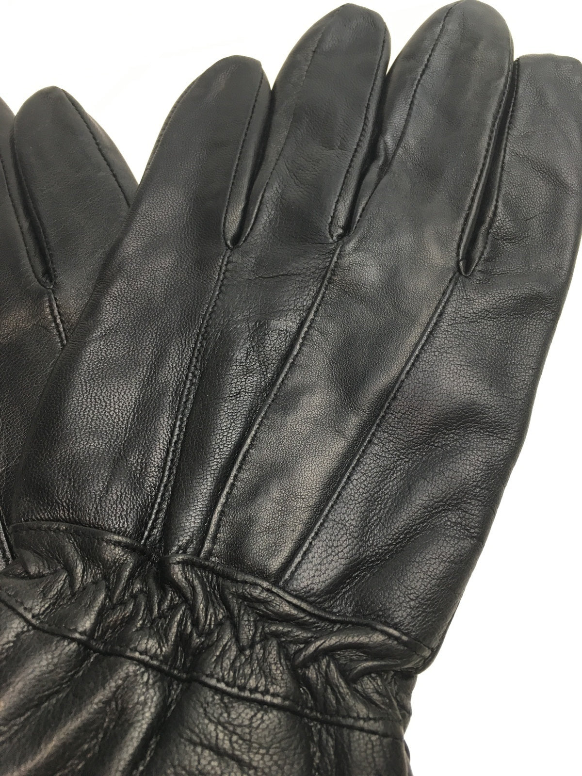 3M THINSULATE Mens Genuine Leather Gloves Patch Thermal Lining Warm Winter - Black-3
