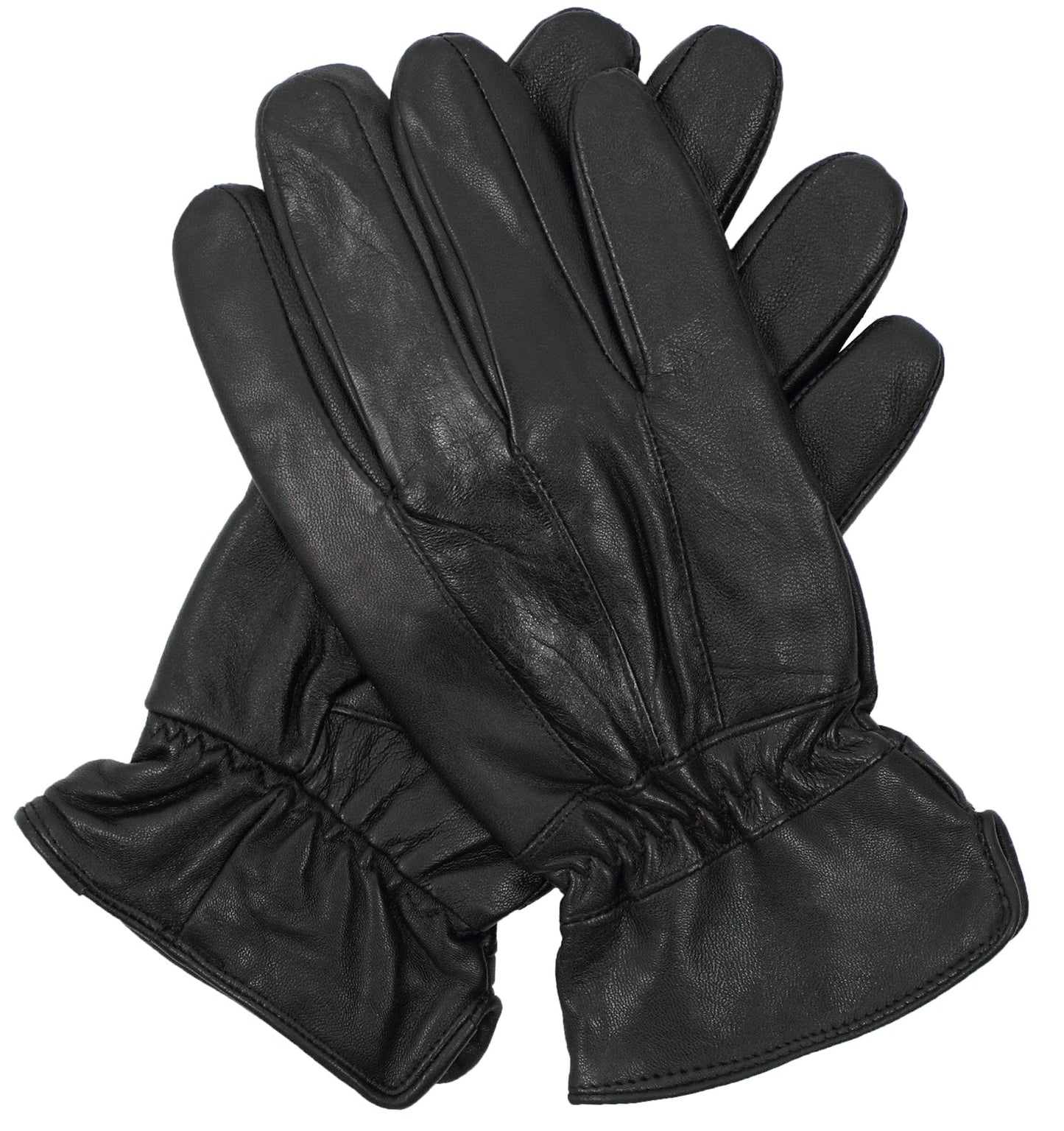 3M THINSULATE Mens Genuine Leather Gloves Patch Thermal Lining Warm Winter - Black-0