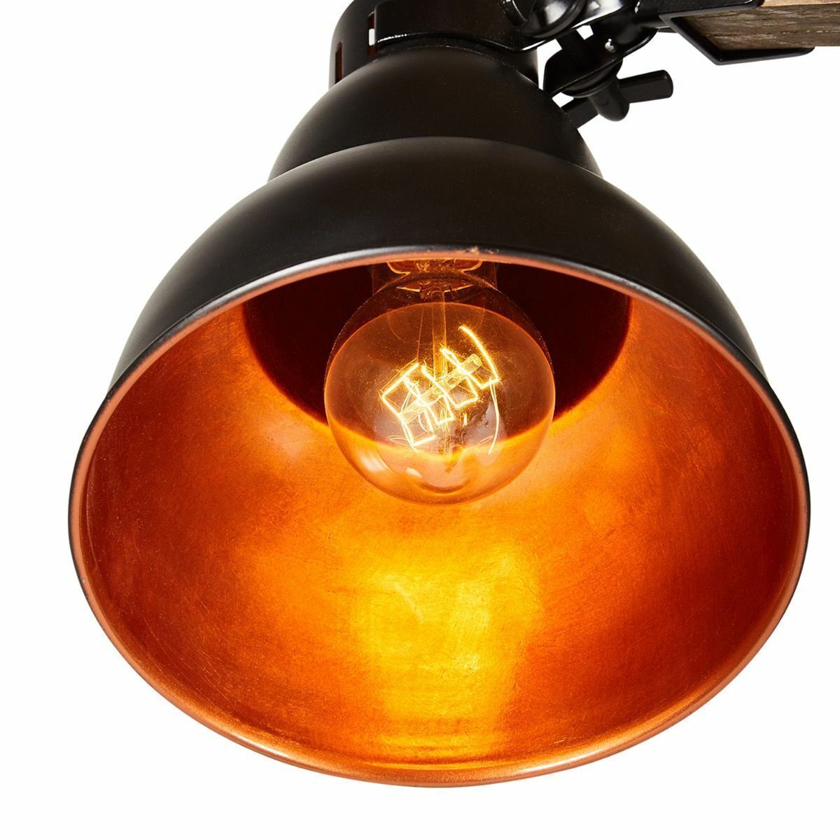 Wooden Large Floor Lamp Industrial Retro Modern Adjustable Light - Matte Black-2