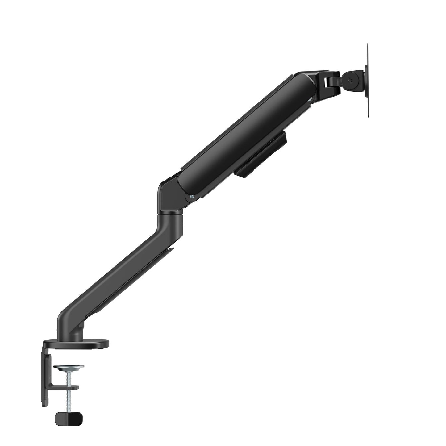 Gas Spring Single Screen Monitor Arm for 17-32" Displays Screen Holder VESA Mount in Matte Black