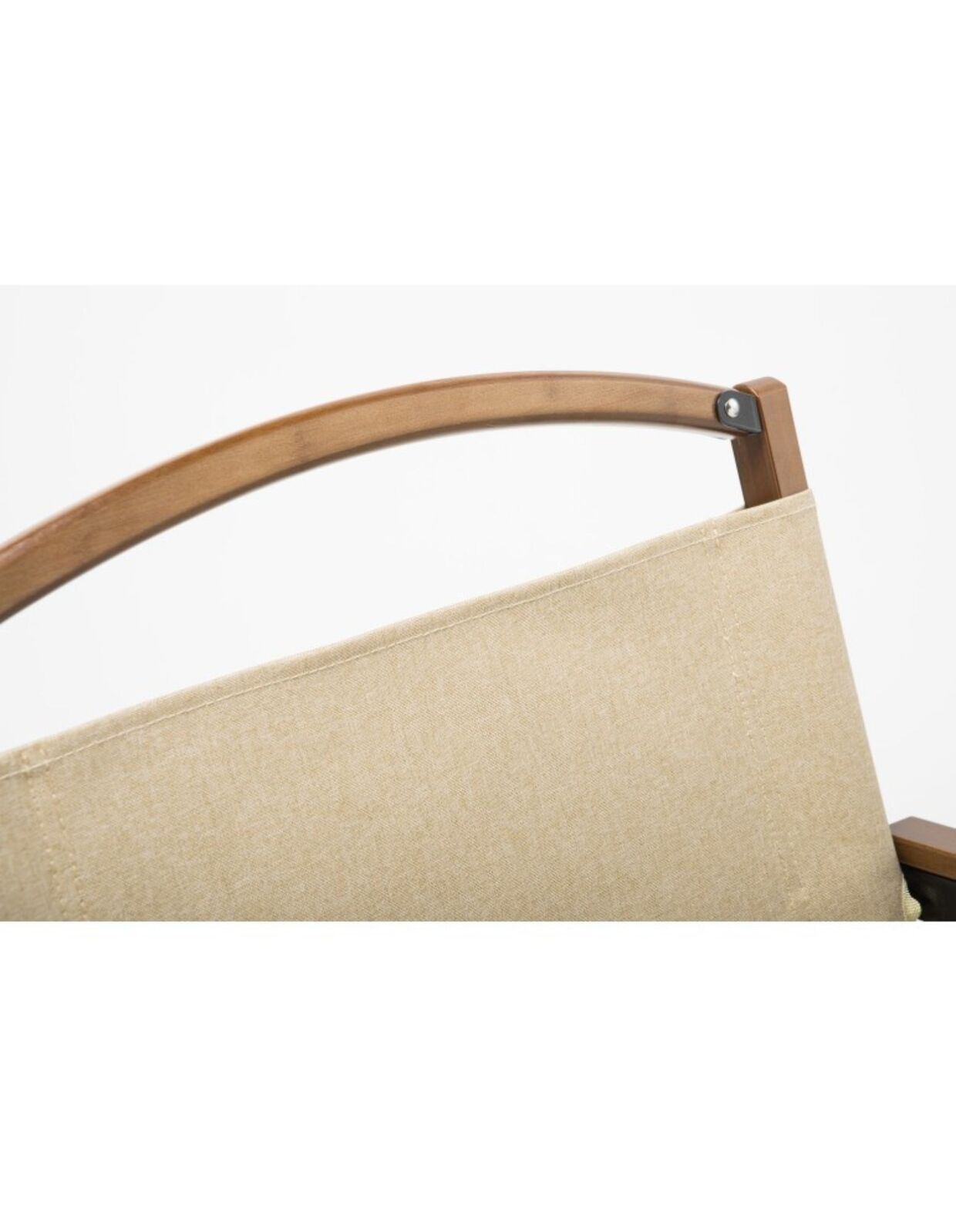 2x Bamboo Foldable Outdoor Camping Chair Wooden Travel Picnic Park Folding - Khaki/Beige-4