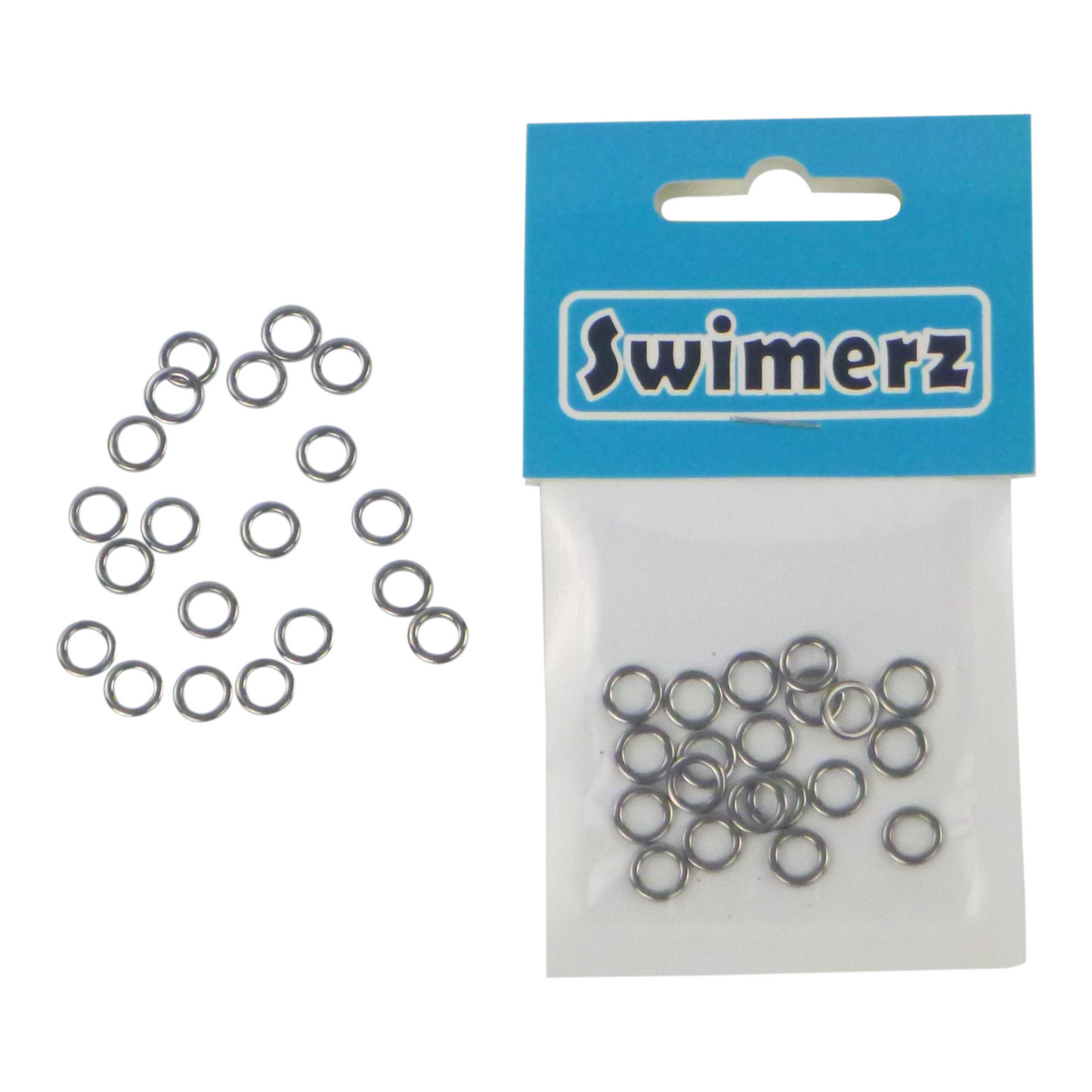 Swimerz Solid Jigging Rings, 8mm, 20 pack-2
