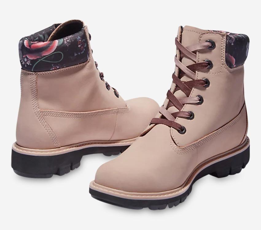 Timberland Womens Lucia Way 6-Inch Charm Waterproof Boot - Light Pink Nubuck-4