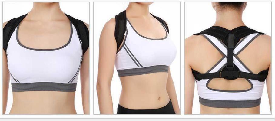 AXIGN Medical Posture Support Back Support Brace Corrector Strap Lumbar - Black-4