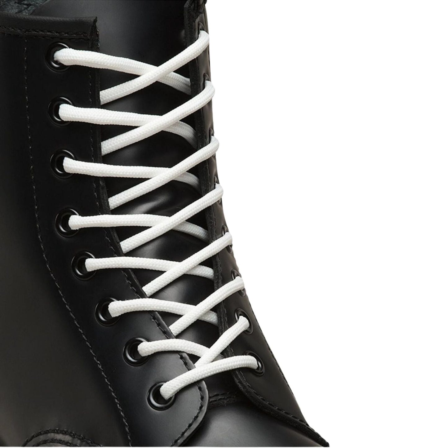 140cm Dr. Martens Round Boot Laces – White Polyester Laces for 8–10 Eye Boots, 1 Pair-4