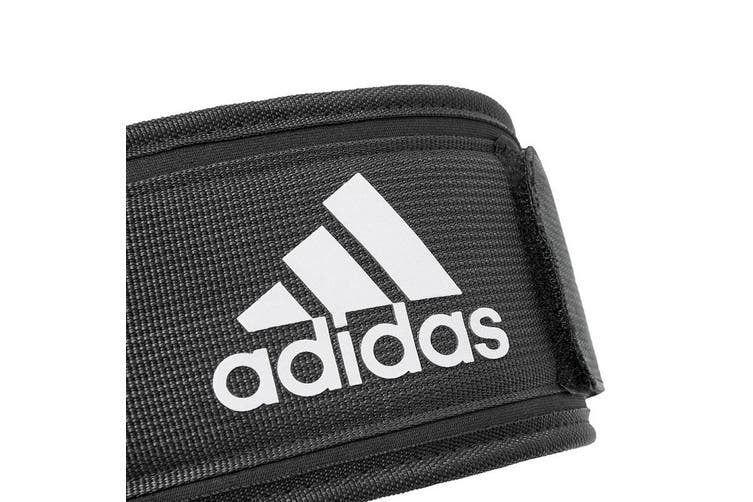 Adidas Weight Lifting Belt Back Support Gym Training Body Building Small - Black-4