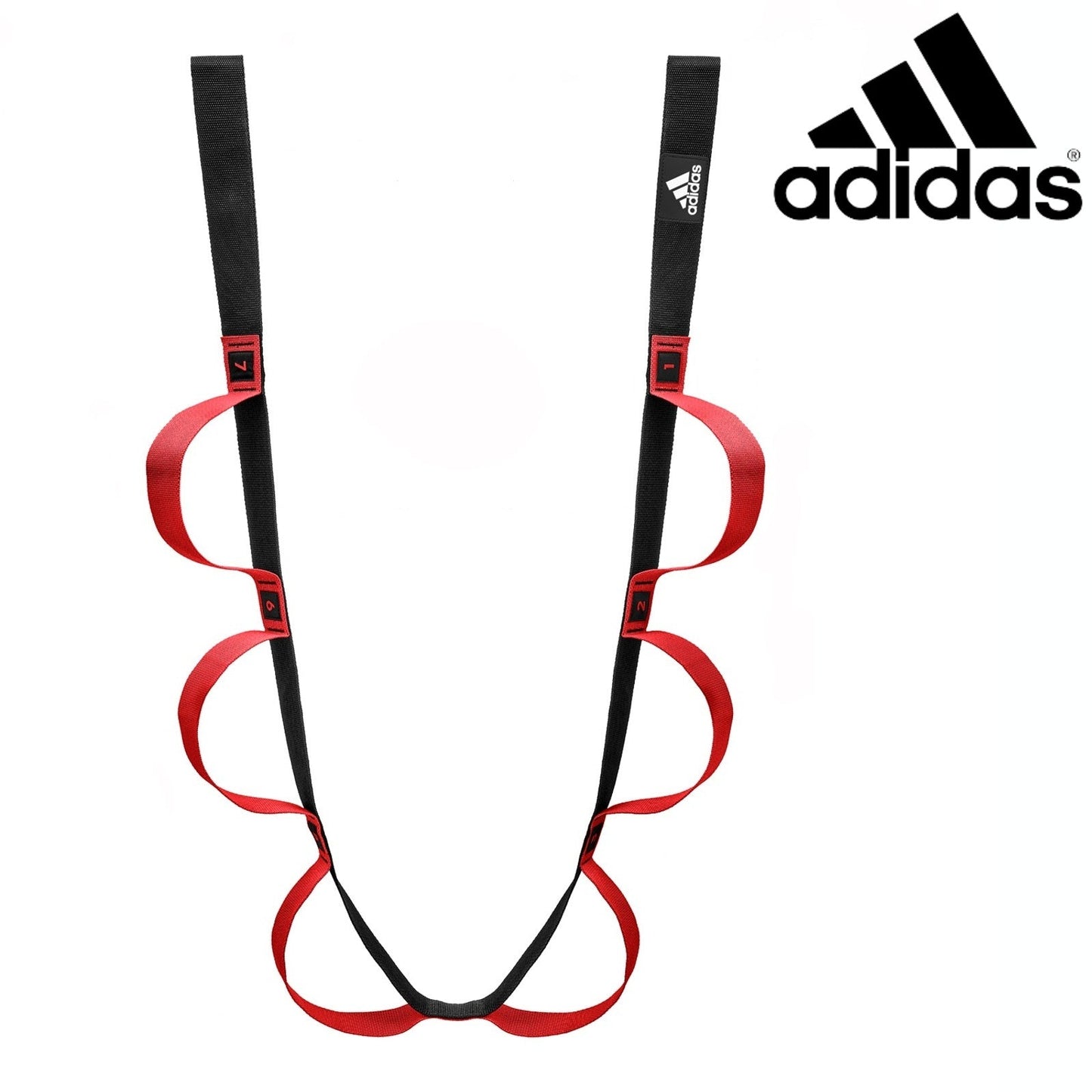 2pc Set Adidas Stretch Assist Band Looped + Yoga Strap 2.5m Long Adjustable Belt-4