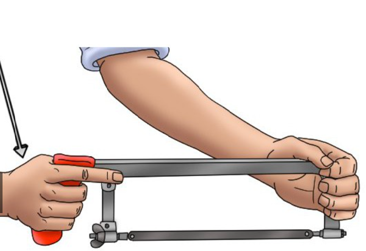 Hacksaw Frame Metal Hack Saw Alloy Steel Heavy Duty Blade DIY 300mm 12"-2